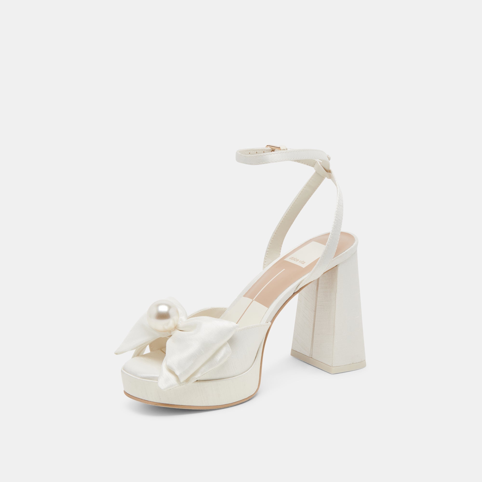 Dolce Vita SHOES | PATTON HEELS IVORY SATIN
 – Dolce Vita
