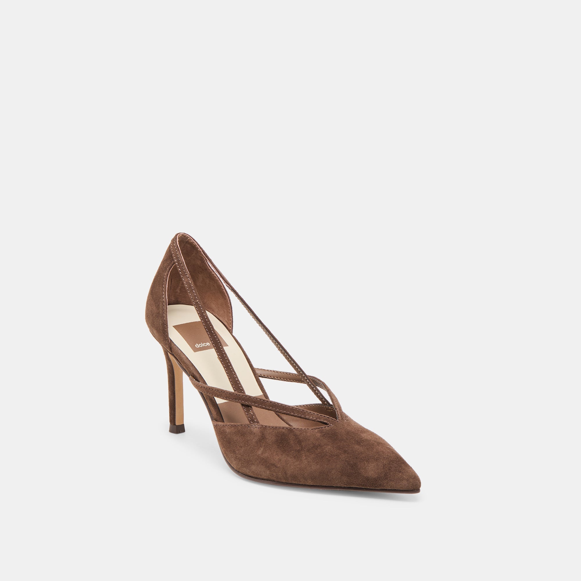 Dolce Vita SHOES | Kaine Dk Brown Suede Heels