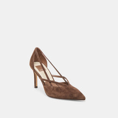 Dolce Vita SHOES | Kaine Dk Brown Suede Heels