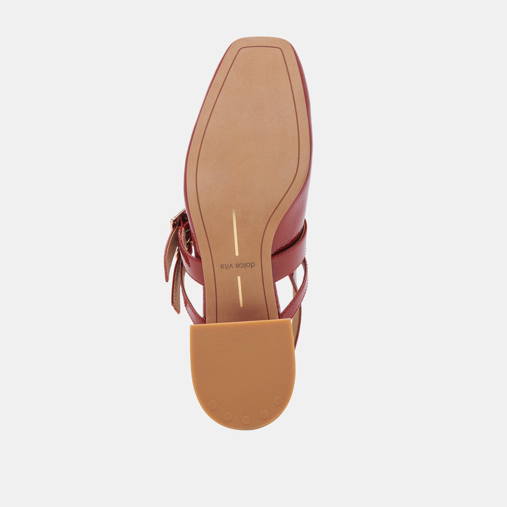 Dolce Vita SHOES | PATZY HEELS CRIMSON CRINKLE PATENT LEATHER
 – Dolce Vita