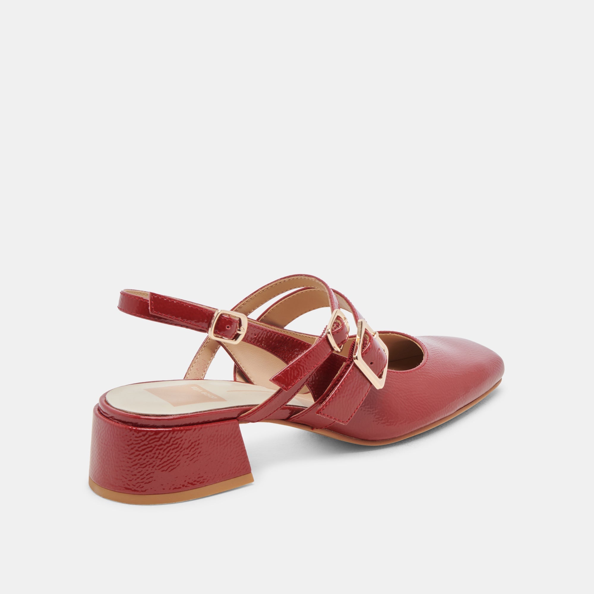 Dolce Vita SHOES | PATZY HEELS CRIMSON CRINKLE PATENT LEATHER
 – Dolce Vita