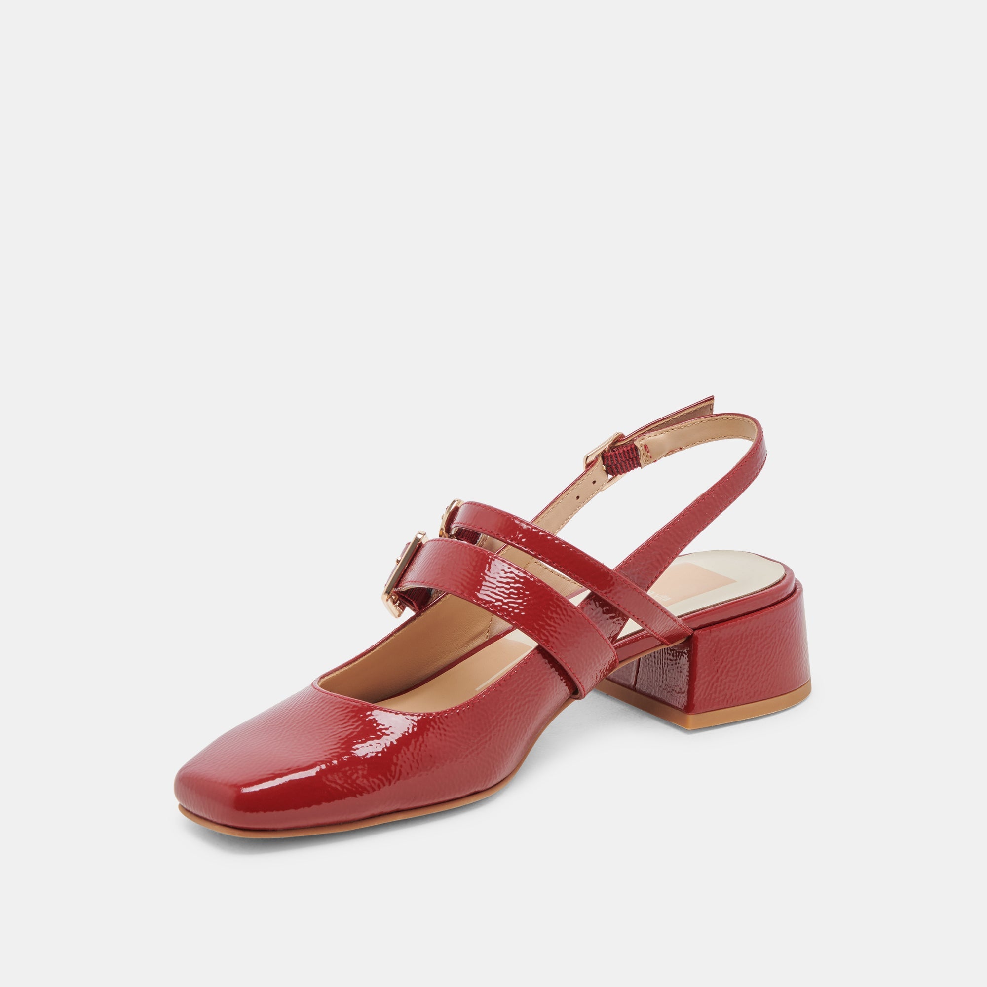 Dolce Vita SHOES | PATZY HEELS CRIMSON CRINKLE PATENT LEATHER
 – Dolce Vita