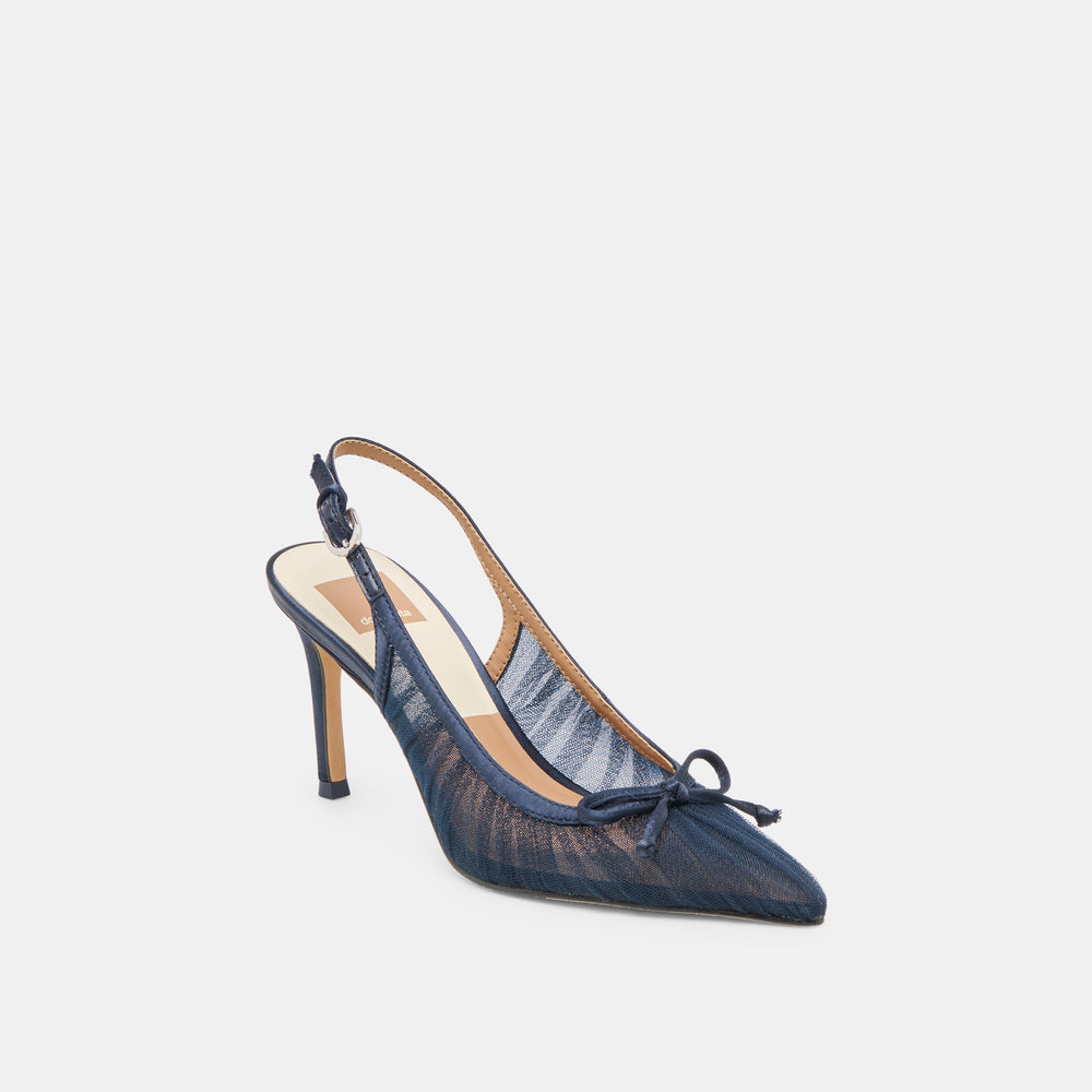 Dolce Vita SHOES | Yela Navy Tulle Heels
