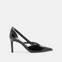 Dolce Vita SHOES | Kaine Midnight Crinkle Patent Leather Heels