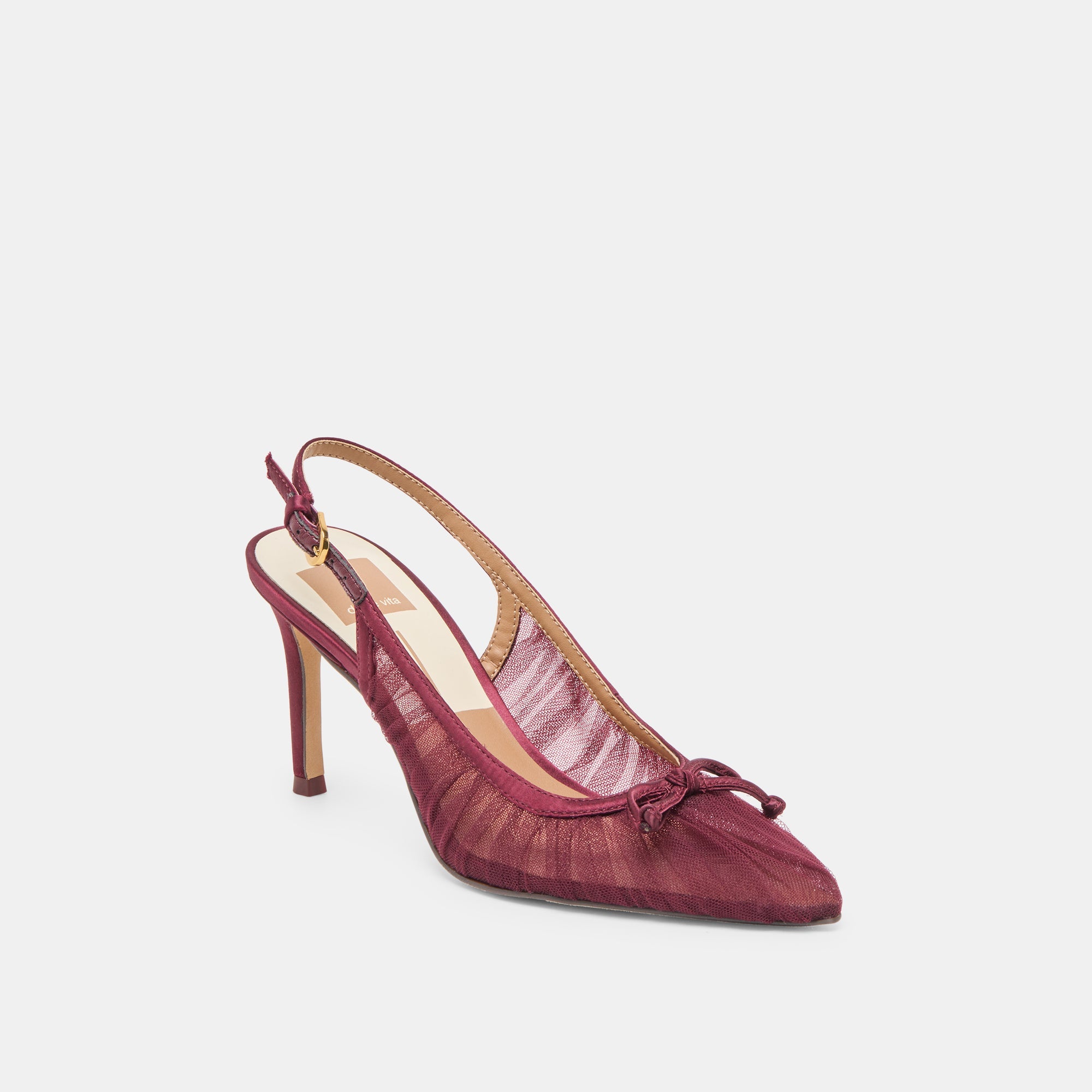 Dolce Vita SHOES | Yela Cranberry Tulle Heels