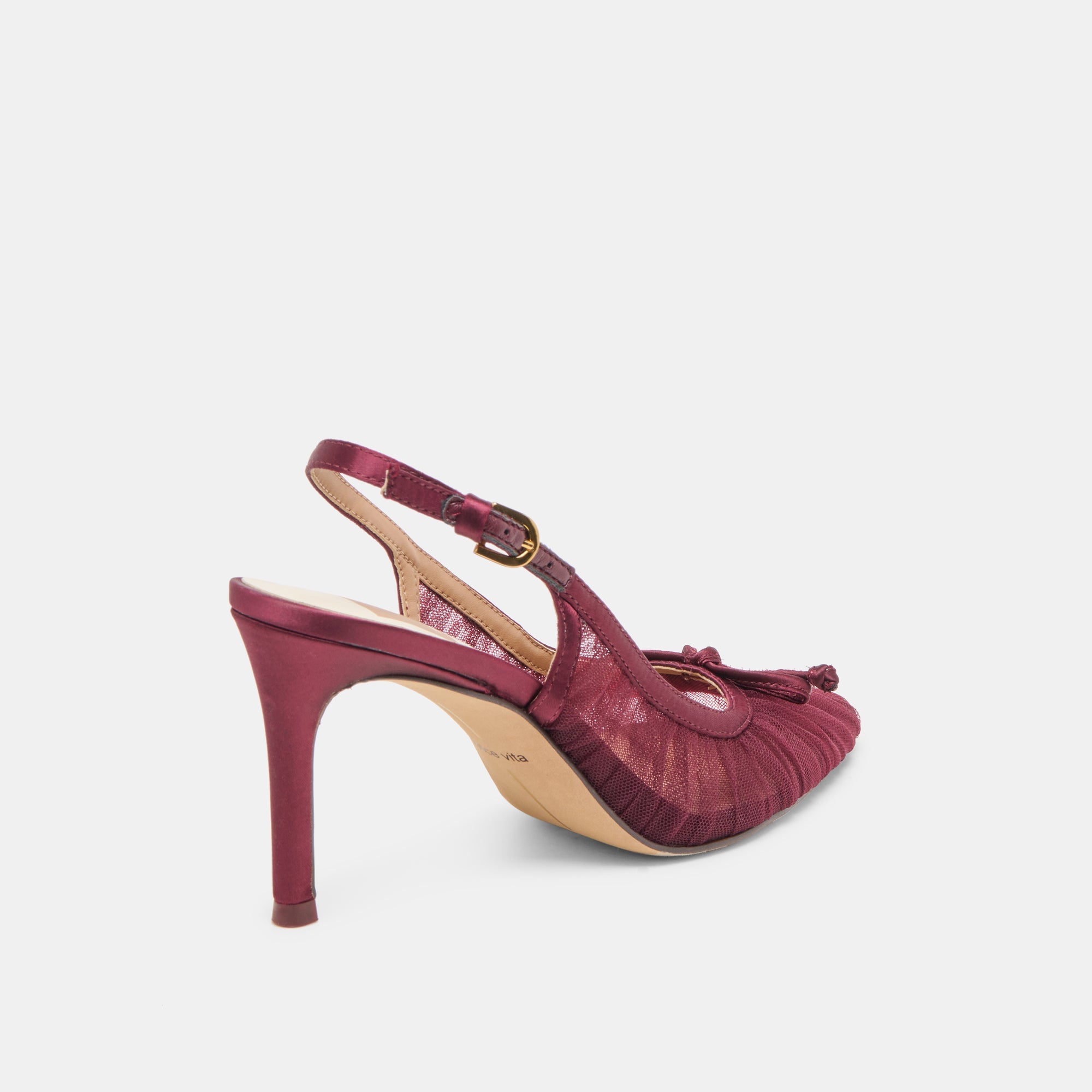 Dolce Vita SHOES | Yela Cranberry Tulle Heels
