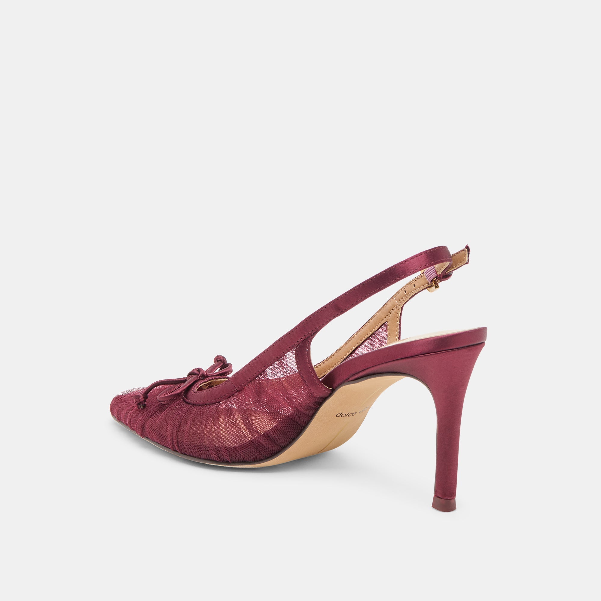 Dolce Vita SHOES | Yela Cranberry Tulle Heels