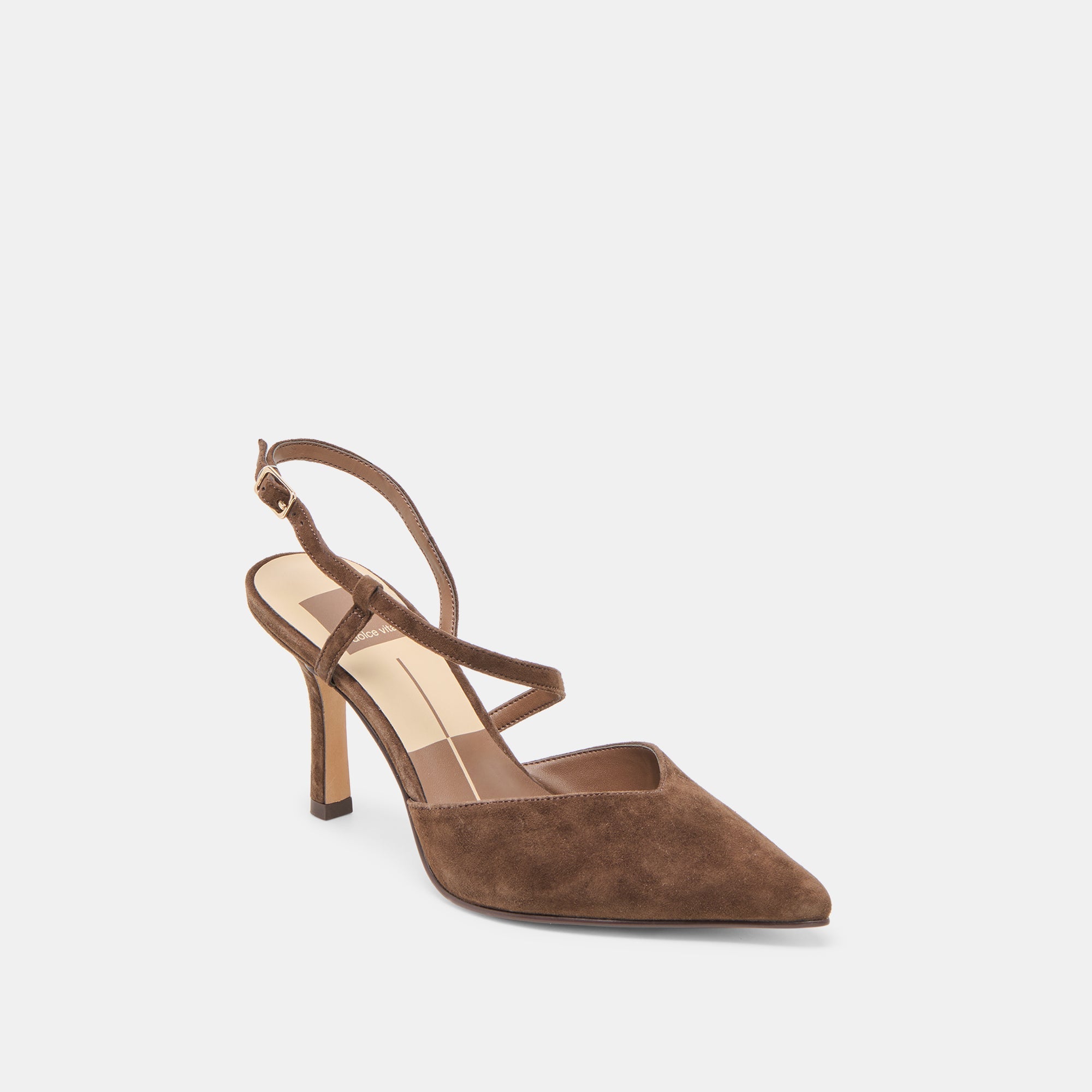 Dolce Vita SHOES | Kamra Dk Brown Suede Heels