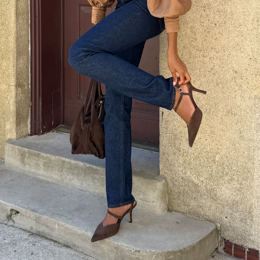 Dolce Vita SHOES | Kamra Dk Brown Suede Heels