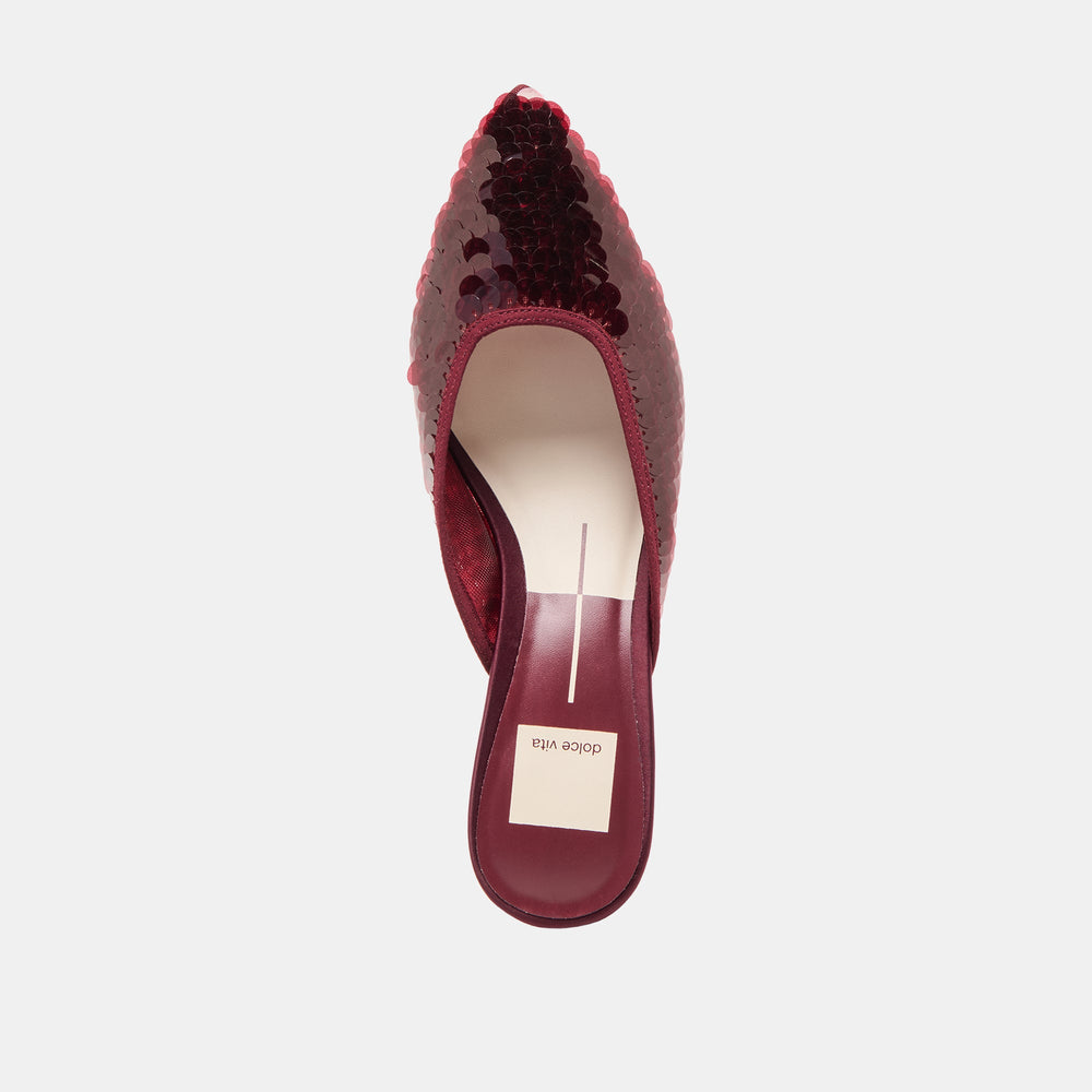 Dolce Vita SHOES | Cleo Cranberry Sequin Heels