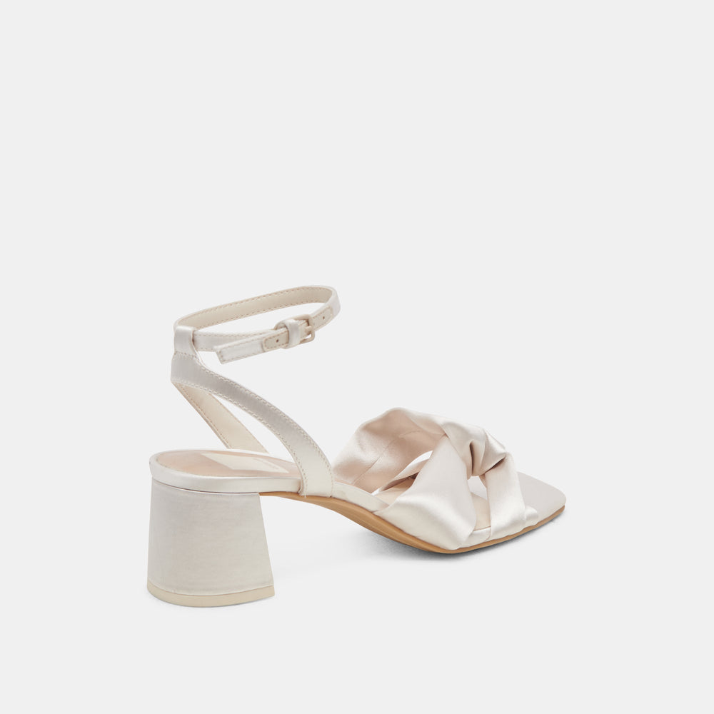 Dolce Vita SHOES | Brenna Ivory Satin Heels