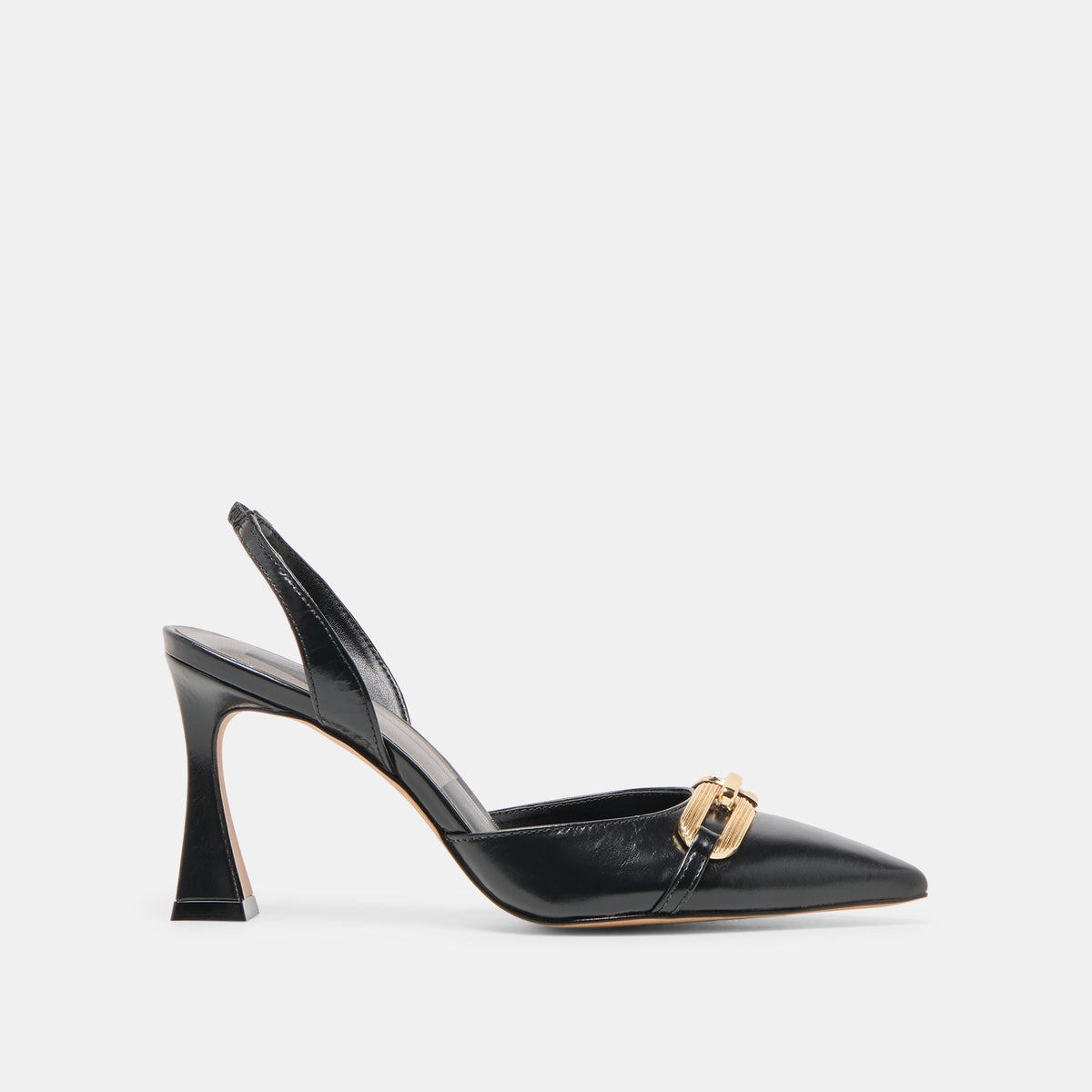 Dolce Vita SHOES | Malik Midnight Crinkle Patent Heels