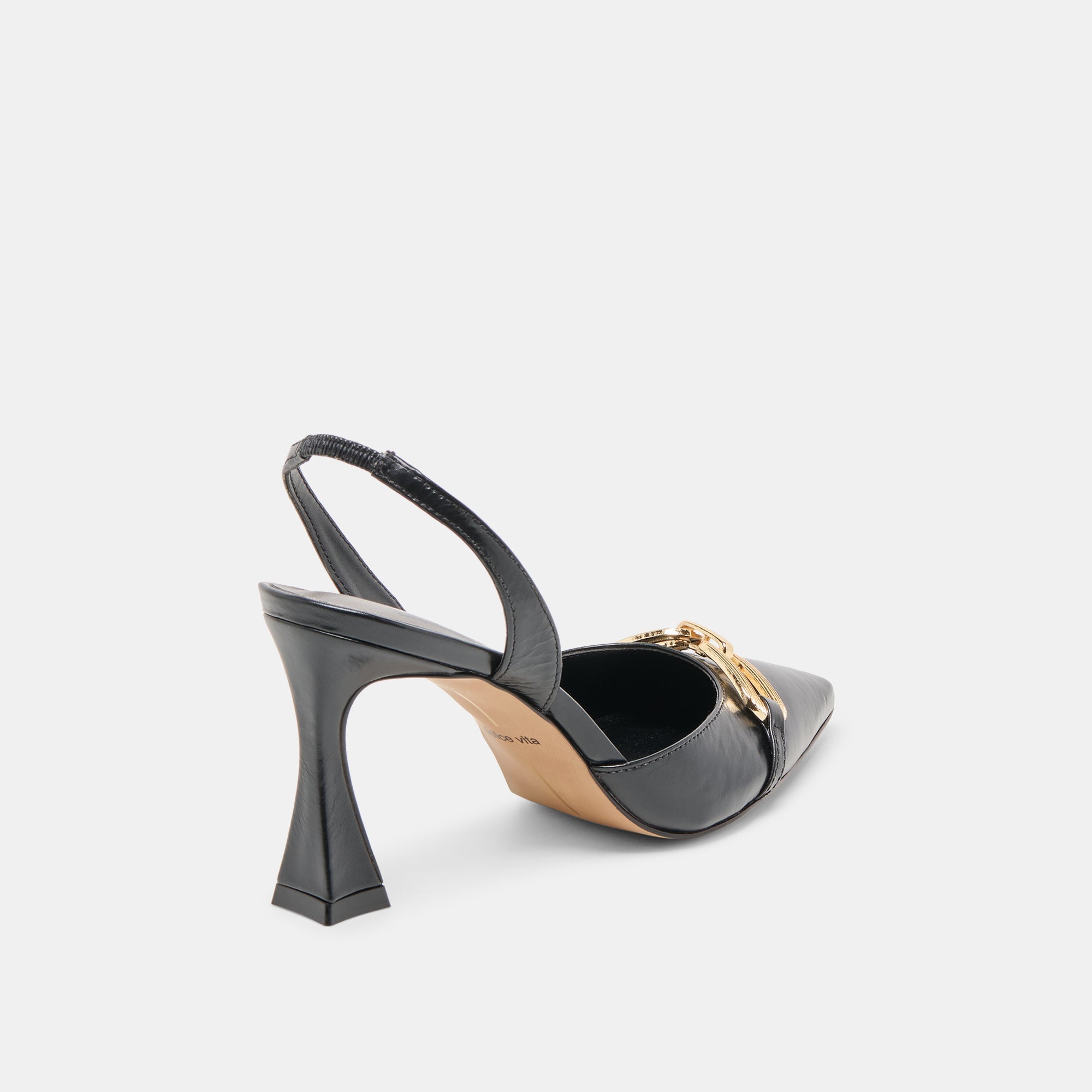Dolce Vita SHOES | Malik Midnight Crinkle Patent Heels