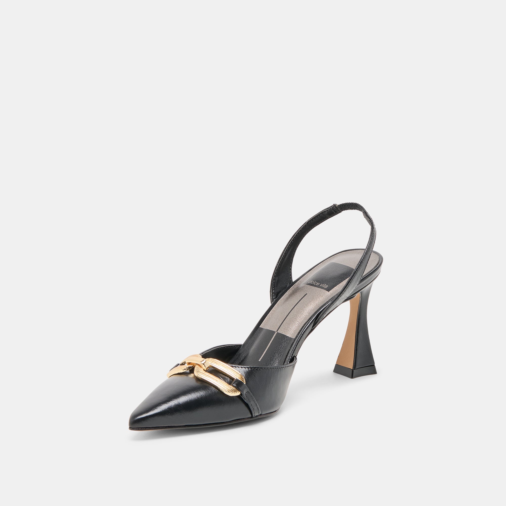 Dolce Vita SHOES | Malik Midnight Crinkle Patent Heels