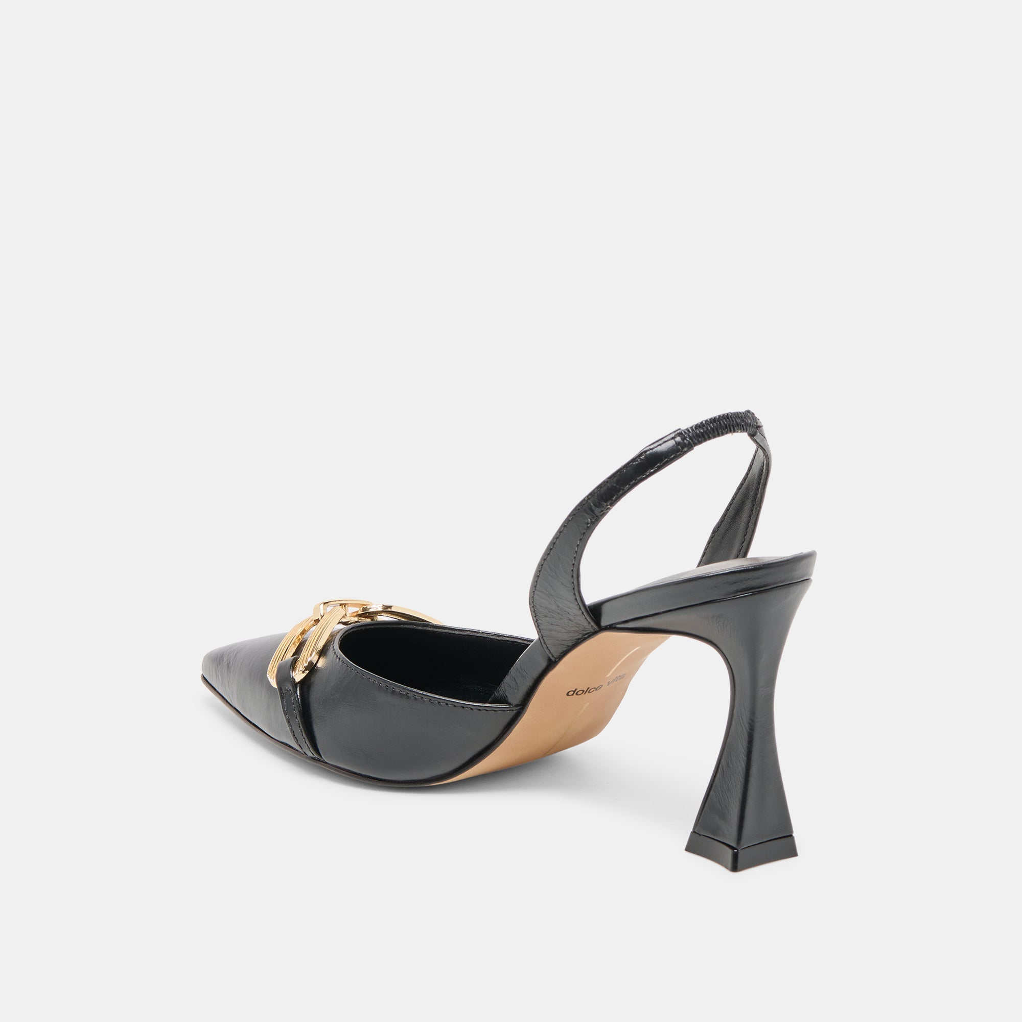 Dolce Vita SHOES | Malik Midnight Crinkle Patent Heels