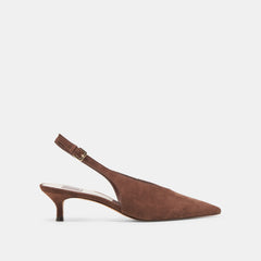 Dolce Vita SHOES | Alenna Dk Brown Suede Heels
