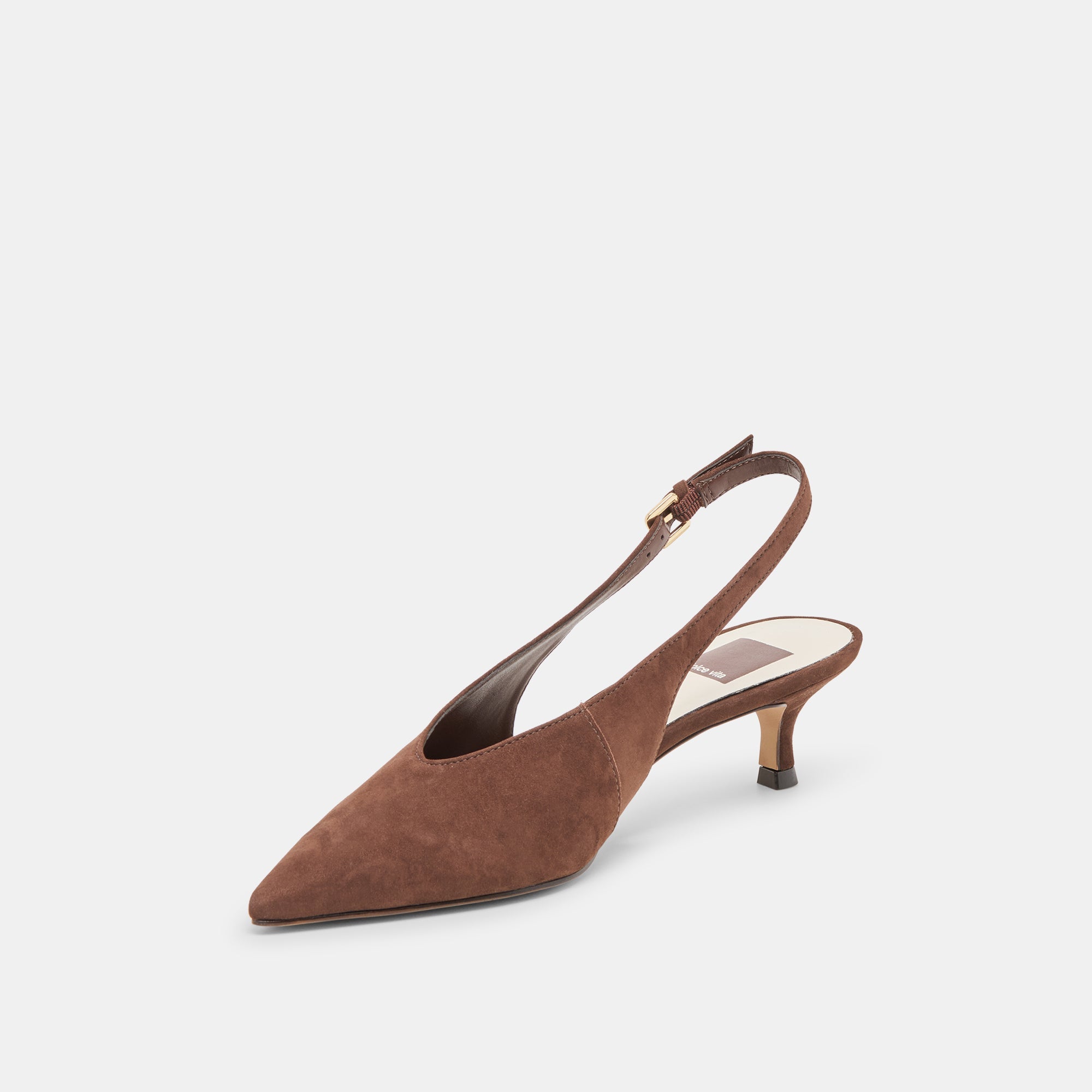Dolce Vita SHOES | Alenna Dk Brown Suede Heels