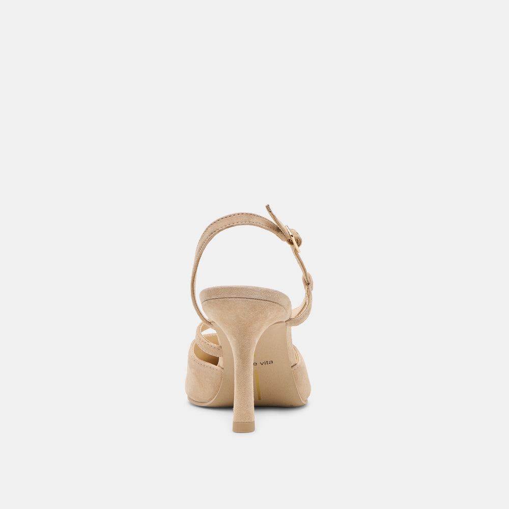 Dolce Vita SHOES | Kamra Camel Suede Heels