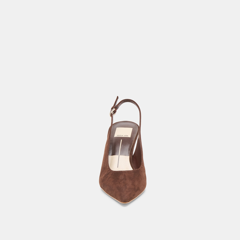 Dolce Vita SHOES | Elasi Dk Brown Nubuck Heels