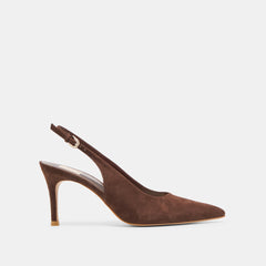 Dolce Vita SHOES | Elasi Dk Brown Nubuck Heels