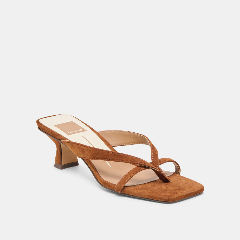 Dolce Vita SHOES | Brevel Dk Brown Suede Heels