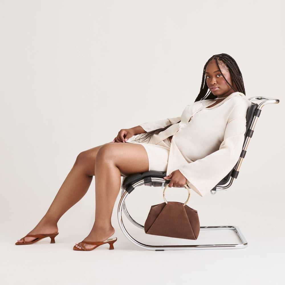 Dolce Vita SHOES | Brevel Dk Brown Suede Heels