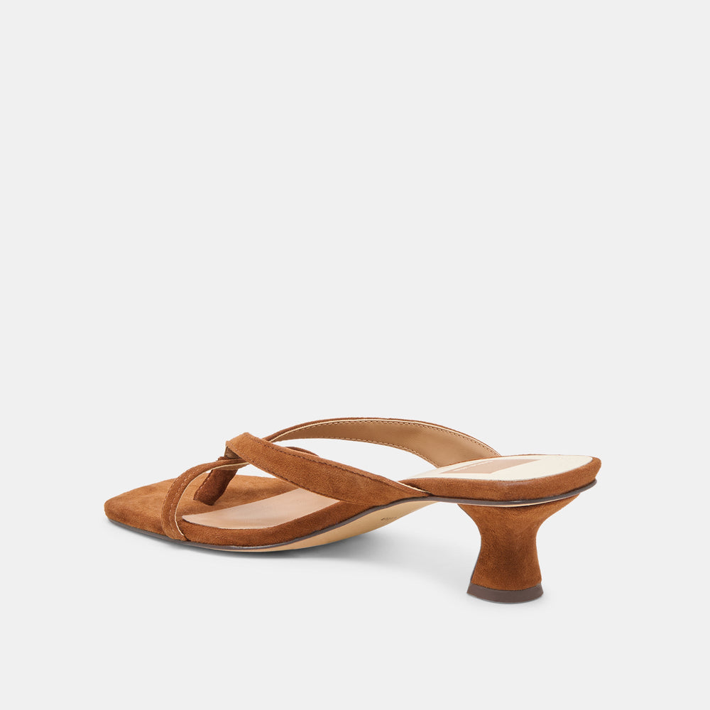 Dolce Vita SHOES | Brevel Dk Brown Suede Heels