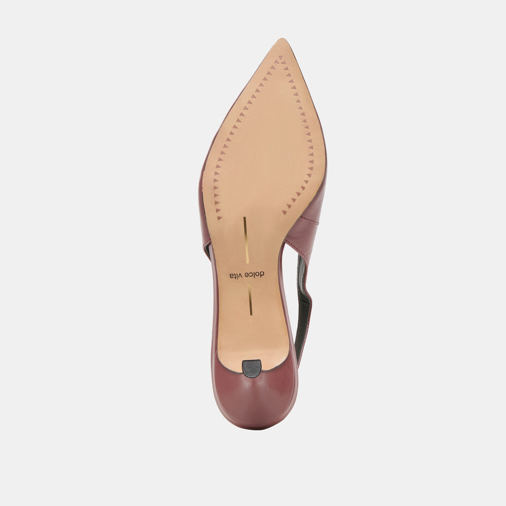 Dolce Vita SHOES | Alenna Oxblood Crinkle Heels