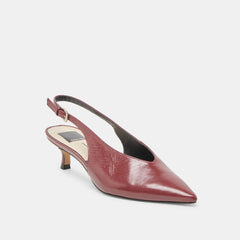 Dolce Vita SHOES | Alenna Oxblood Crinkle Heels