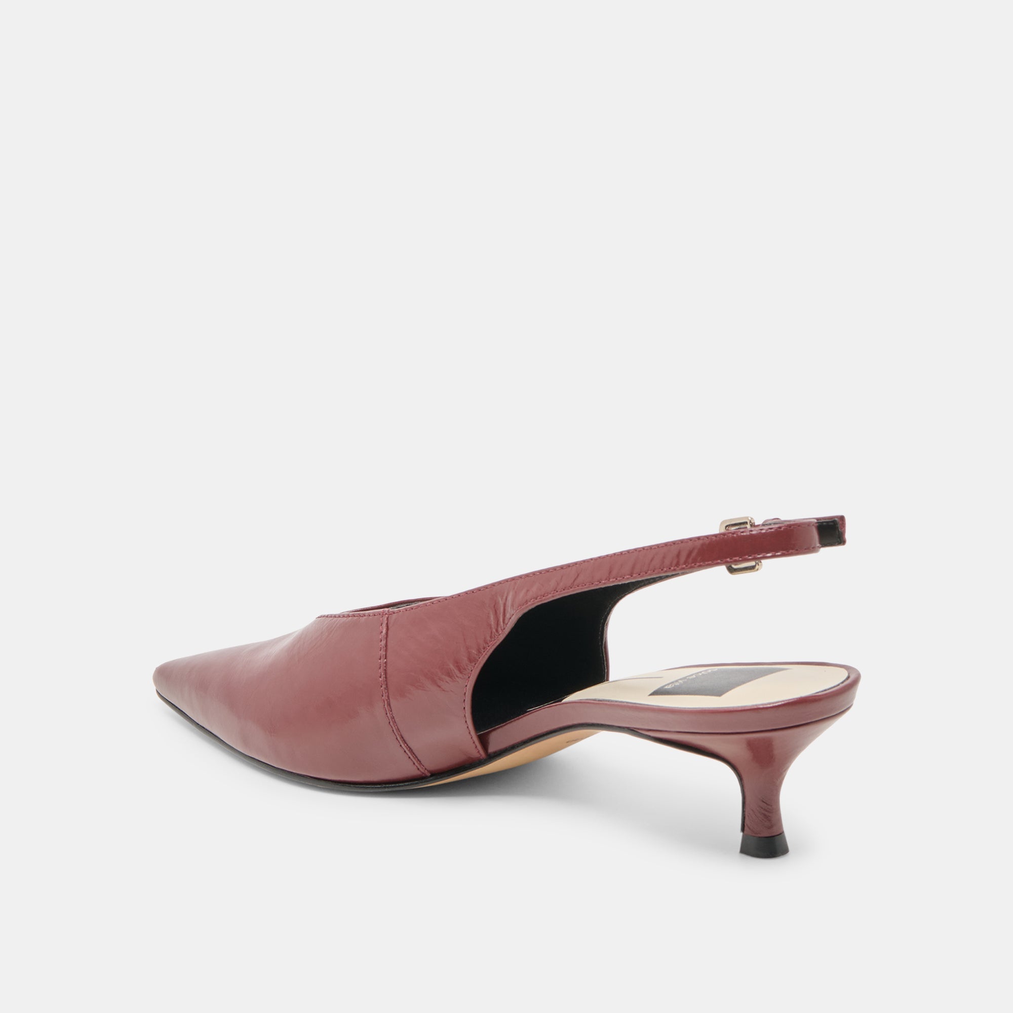 Dolce Vita SHOES | Alenna Oxblood Crinkle Heels
