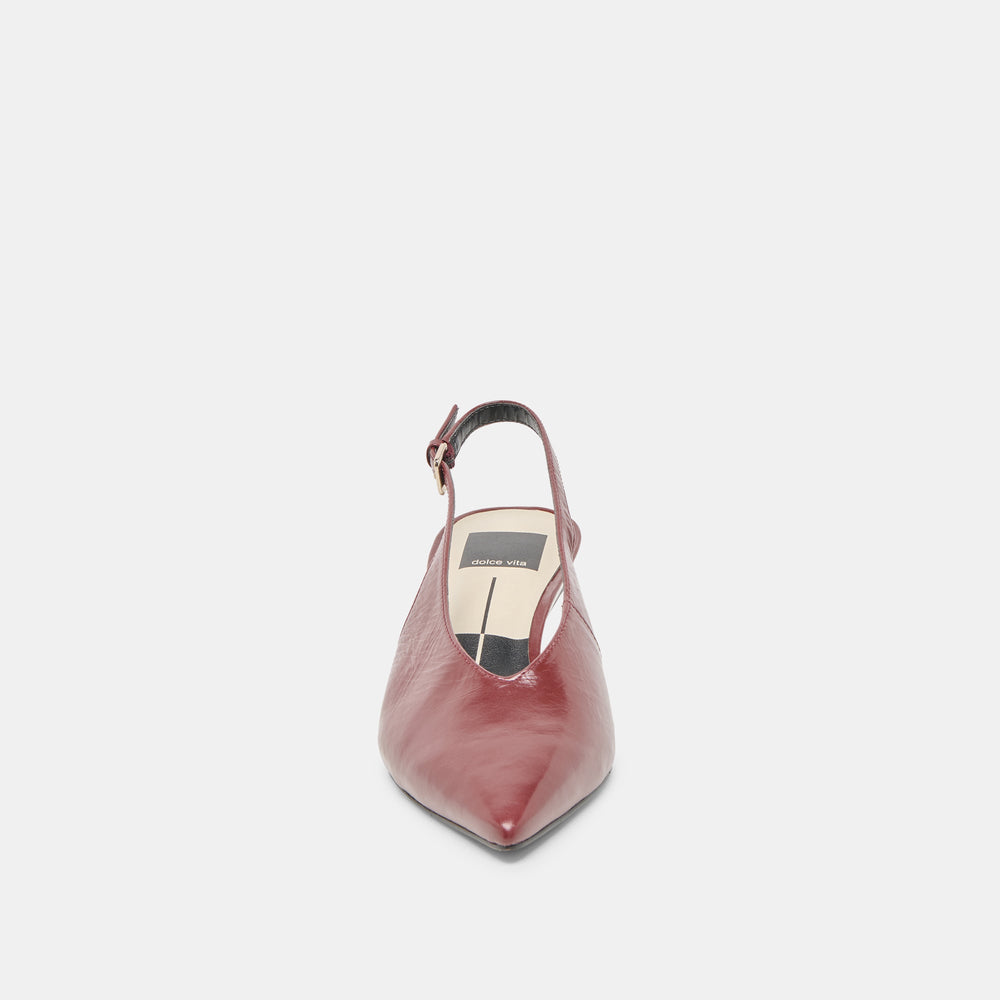 Dolce Vita SHOES | Alenna Oxblood Crinkle Heels