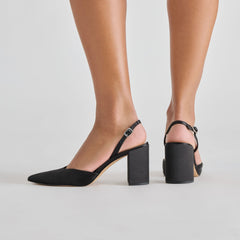 Dolce Vita SHOES | Carel Onyx Satin High Heels