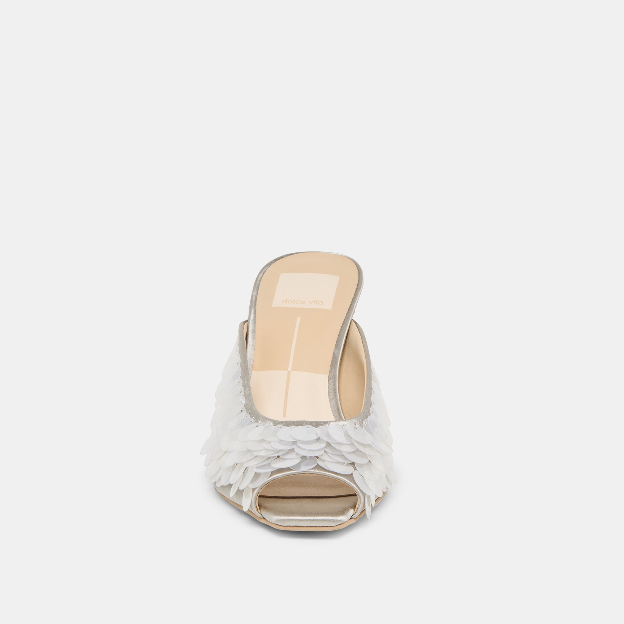 Dolce Vita SHOES | Samary Confetti Silver Satin Heels