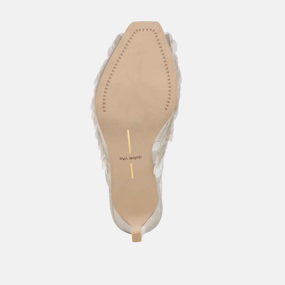 Dolce Vita SHOES | Samary Confetti Silver Satin Heels
