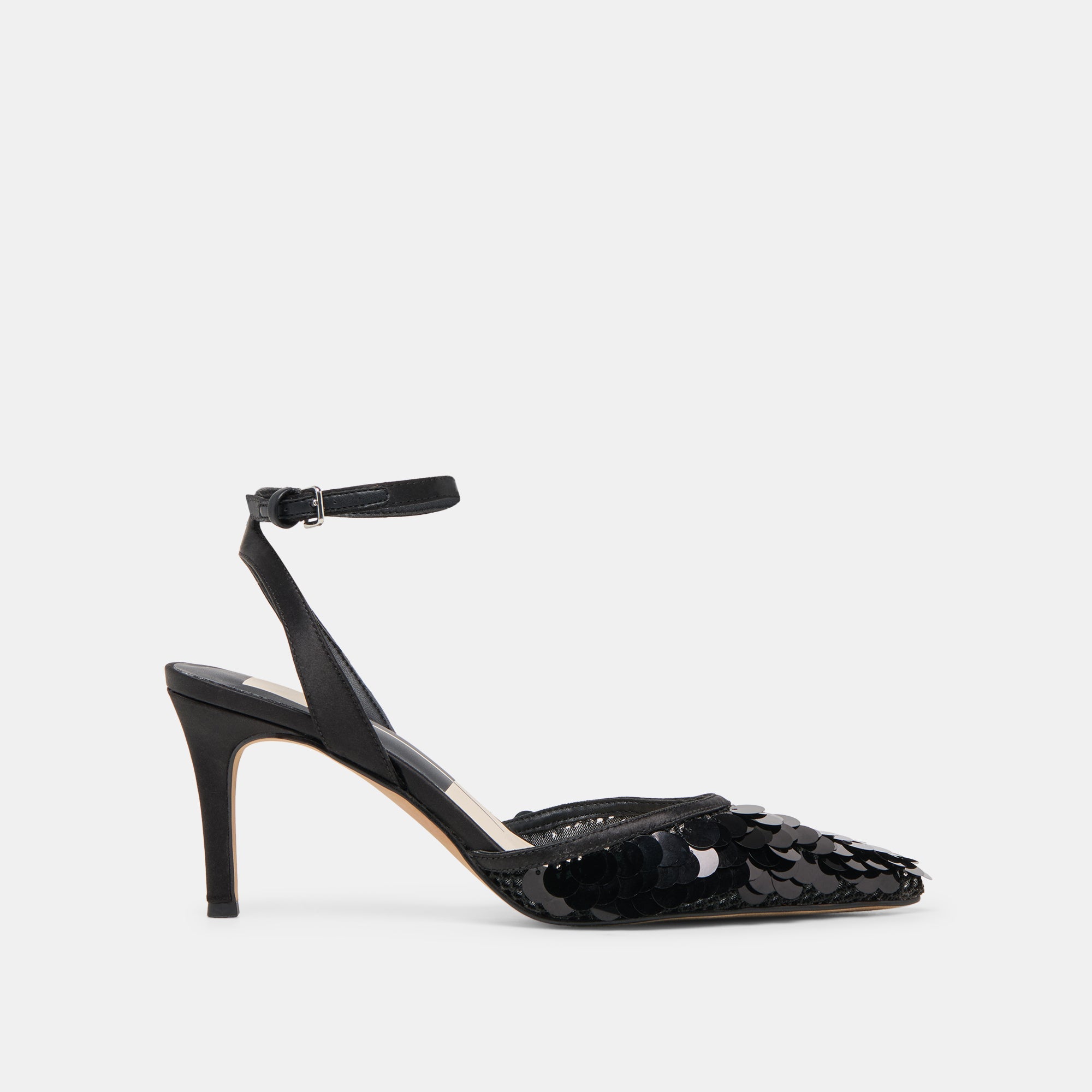 Dolce Vita SHOES | Elizza Confetti Onyx Woven Mesh Heels