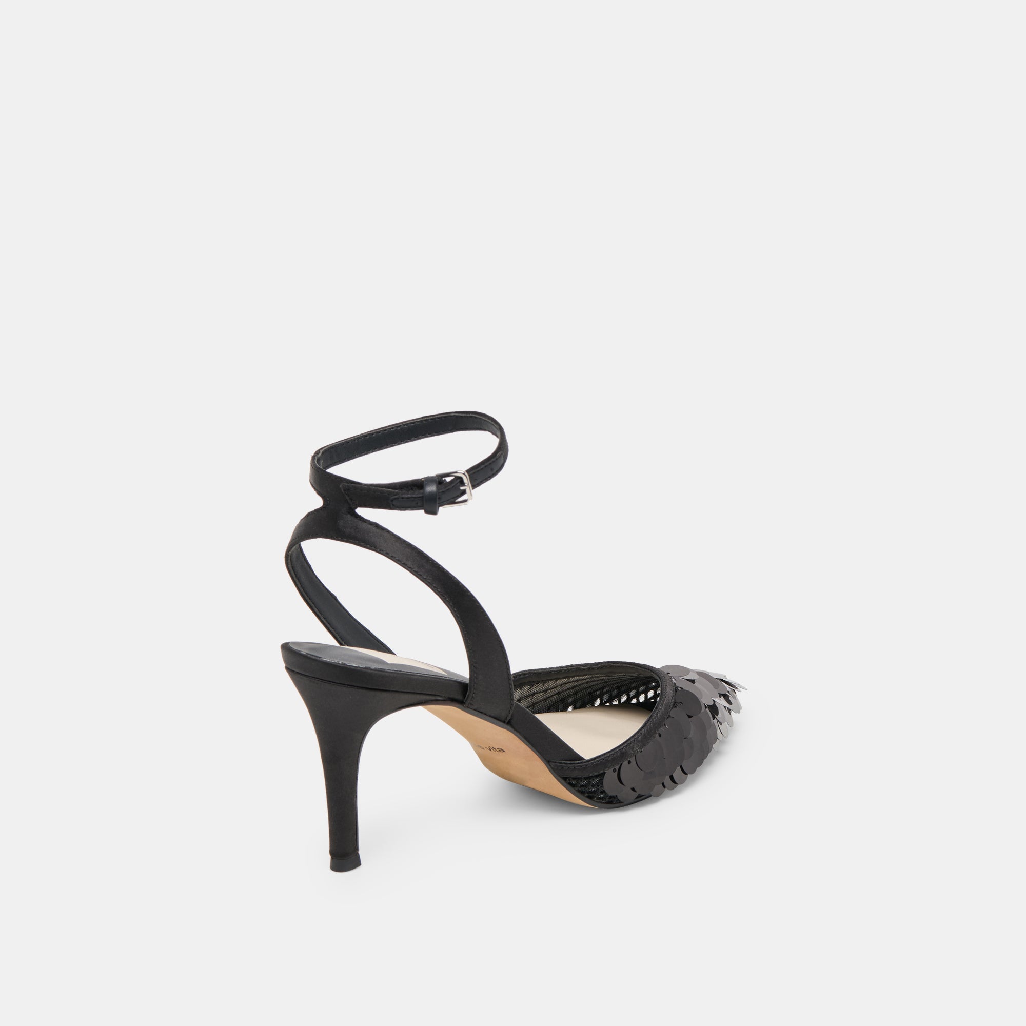 Dolce Vita SHOES | Elizza Confetti Onyx Woven Mesh Heels