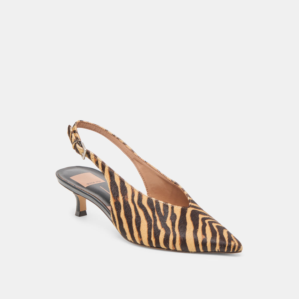 Dolce Vita SHOES | Alenna Tiger Calf Hair Heels