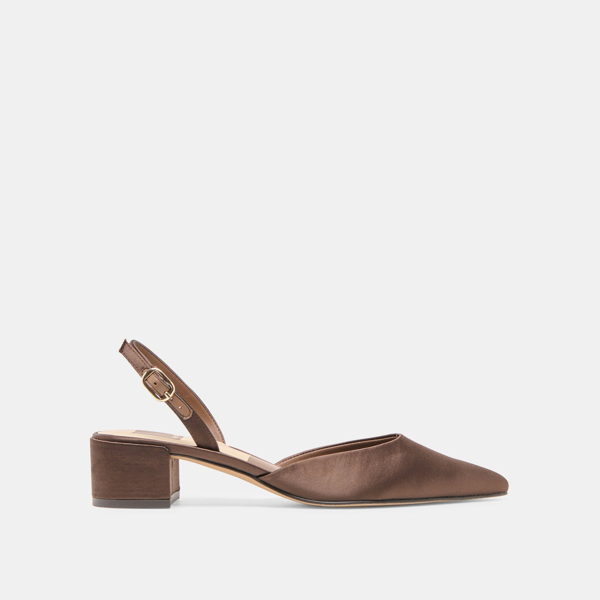 Dolce Vita SHOES | Carel Dk Brown Satin Heels