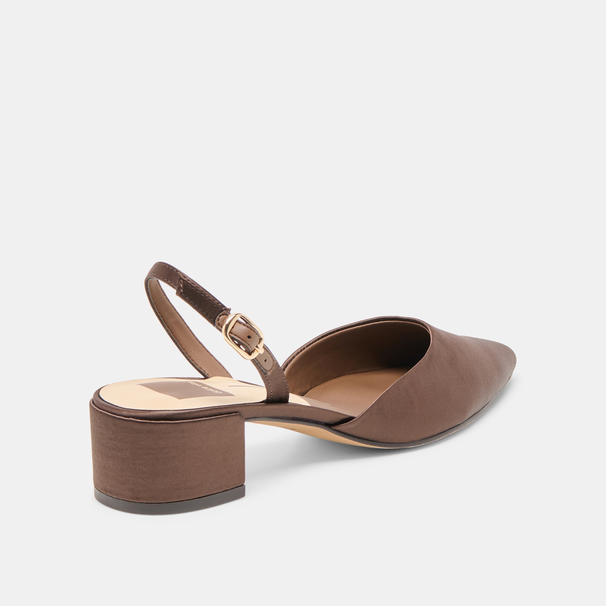 Dolce Vita SHOES | Carel Dk Brown Satin Heels