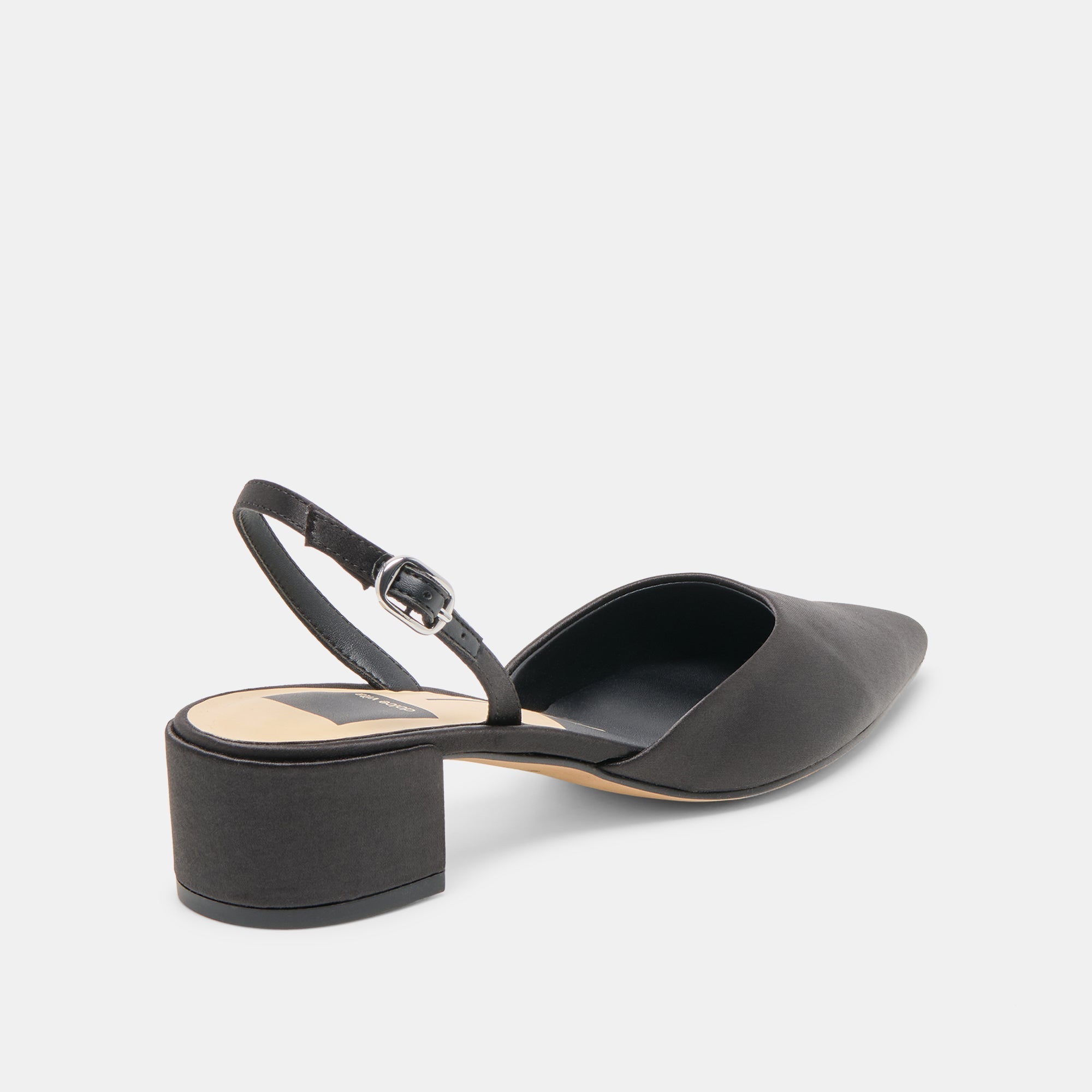 Dolce Vita SHOES | Carel Onyx Satin Heels