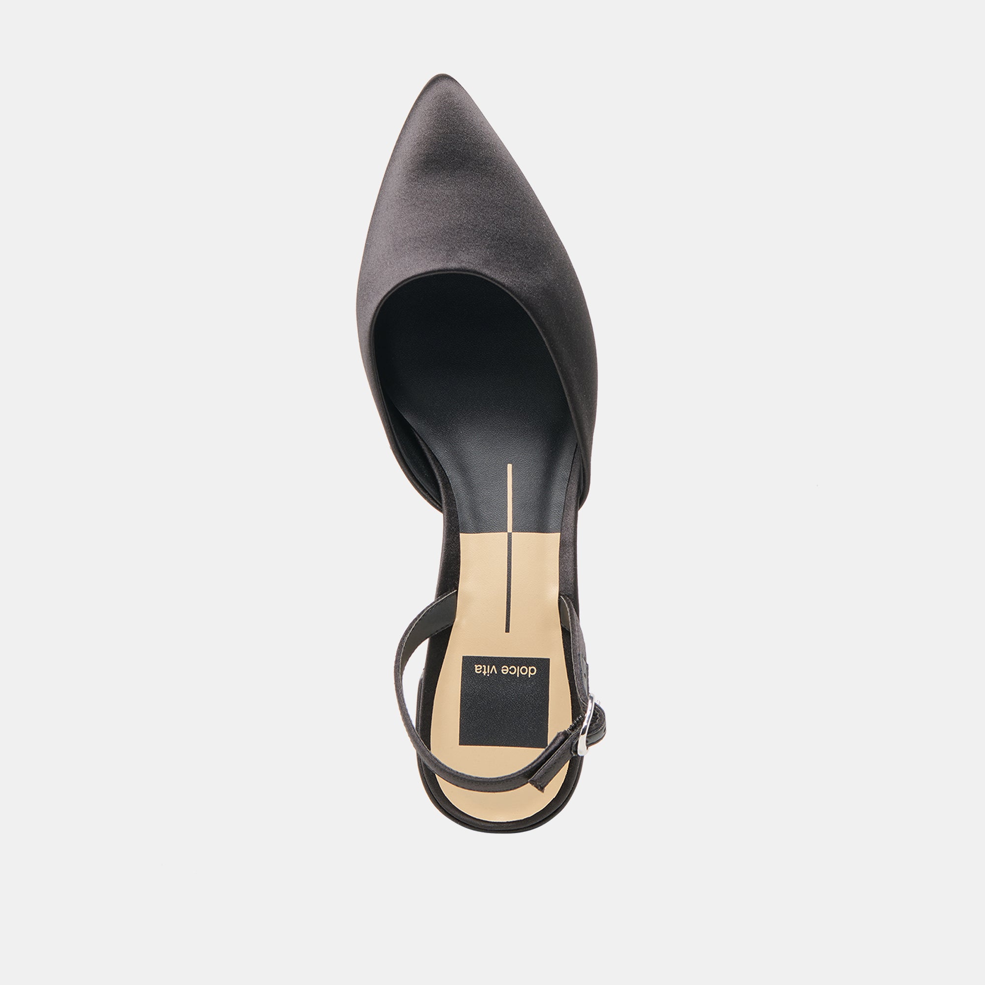 Dolce Vita SHOES | Carel Onyx Satin Heels