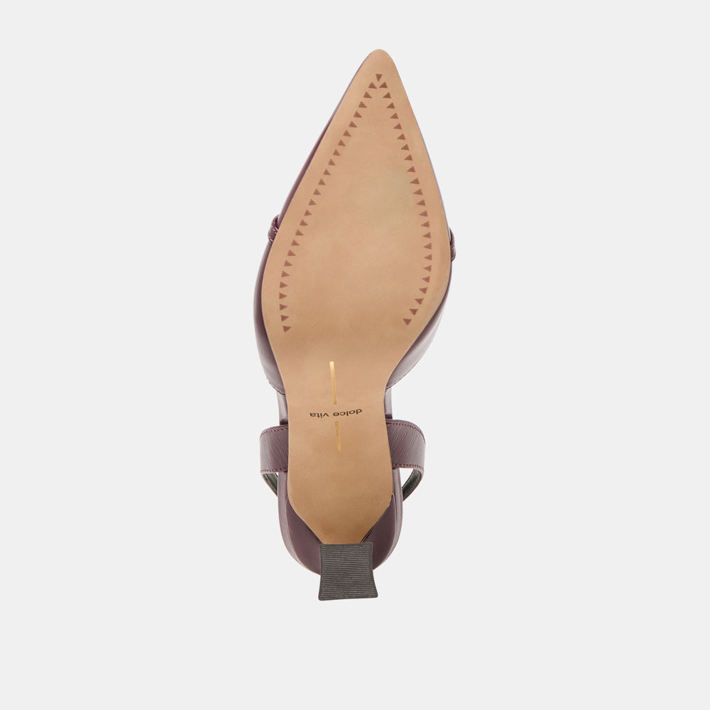 Dolce Vita SHOES | Malik Cranberry Crinkle Patent Heels