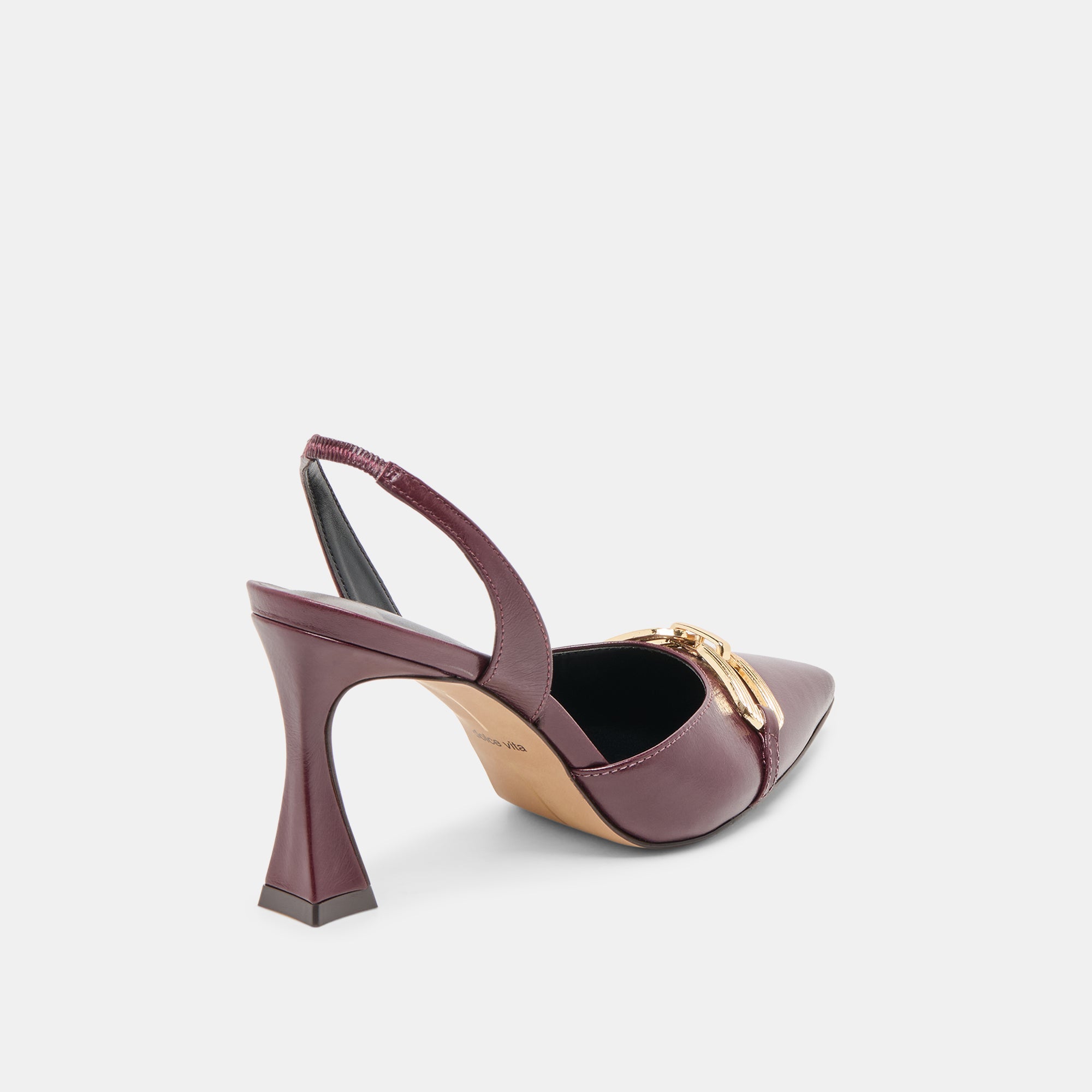 Dolce Vita SHOES | Malik Cranberry Crinkle Patent Heels