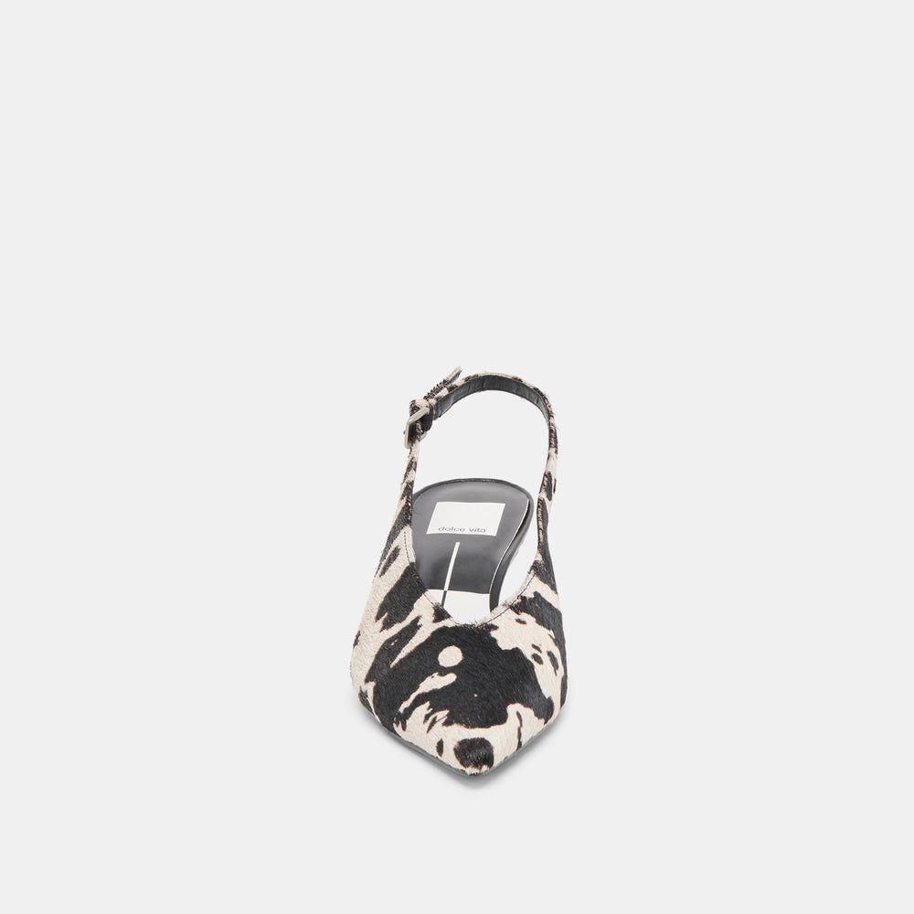 Dolce Vita SHOES | Alenna Black White Taurus Calf Hair Heels