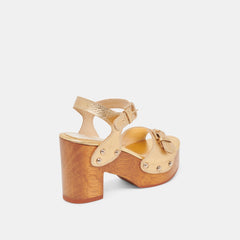Dolce Vita SHOES | YANDY HEELS GOLD LEATHER
 – Dolce Vita