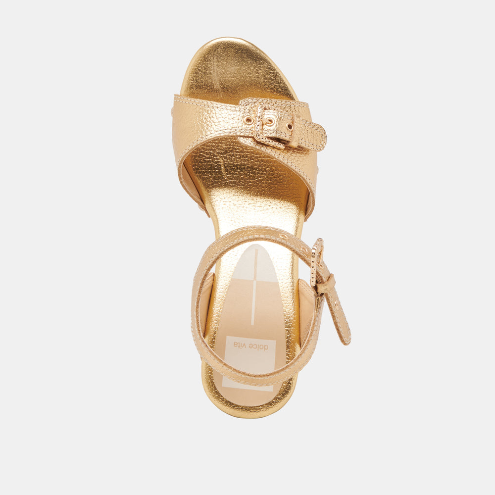 Dolce Vita SHOES | YANDY HEELS GOLD LEATHER
 – Dolce Vita