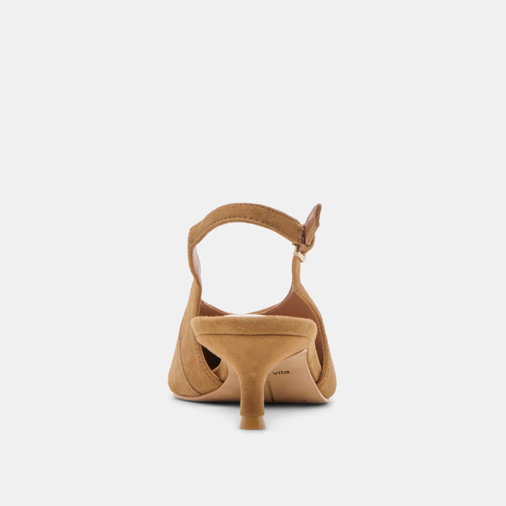 Dolce Vita SHOES | Alenna Lt Brown Suede Heels