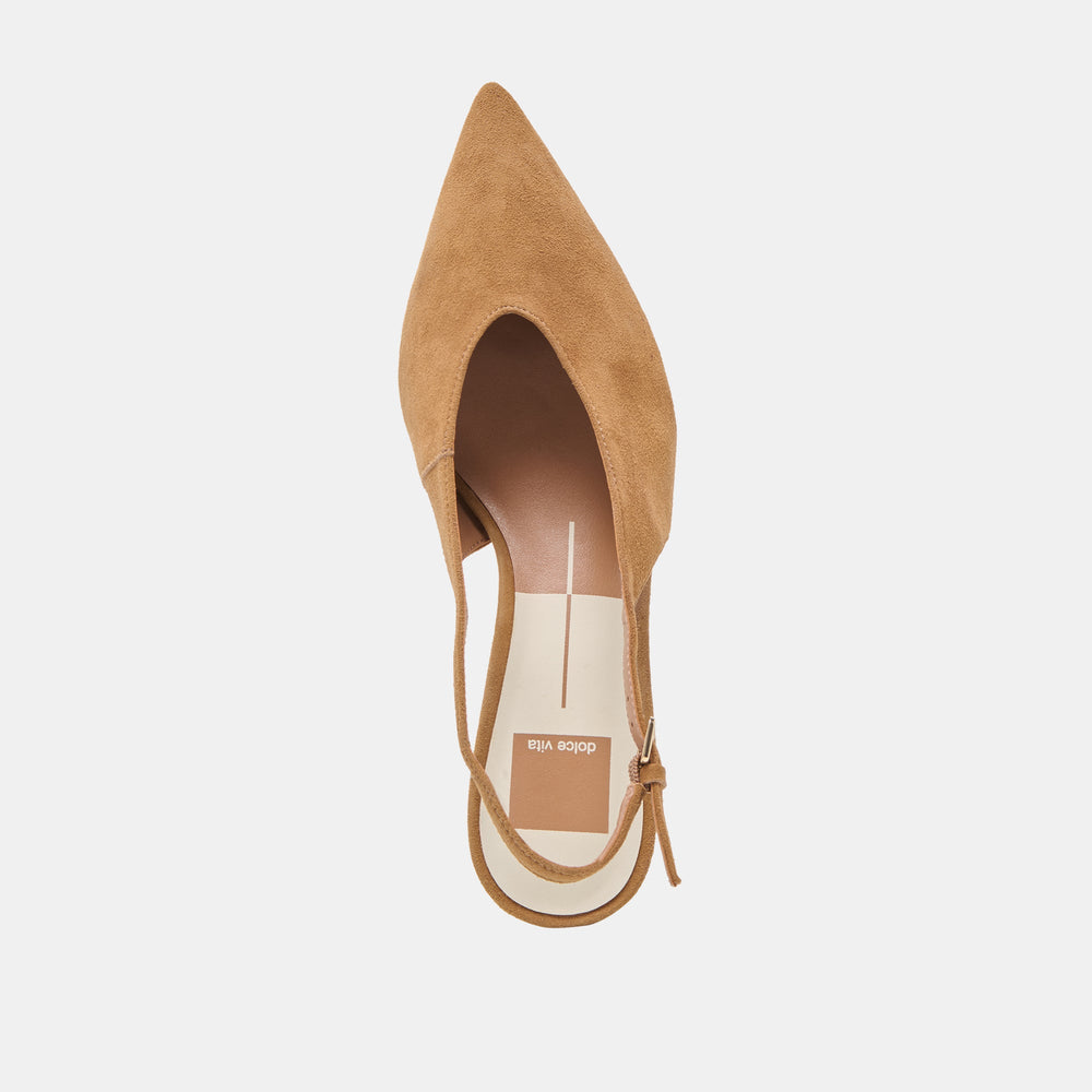 Dolce Vita SHOES | Alenna Lt Brown Suede Heels