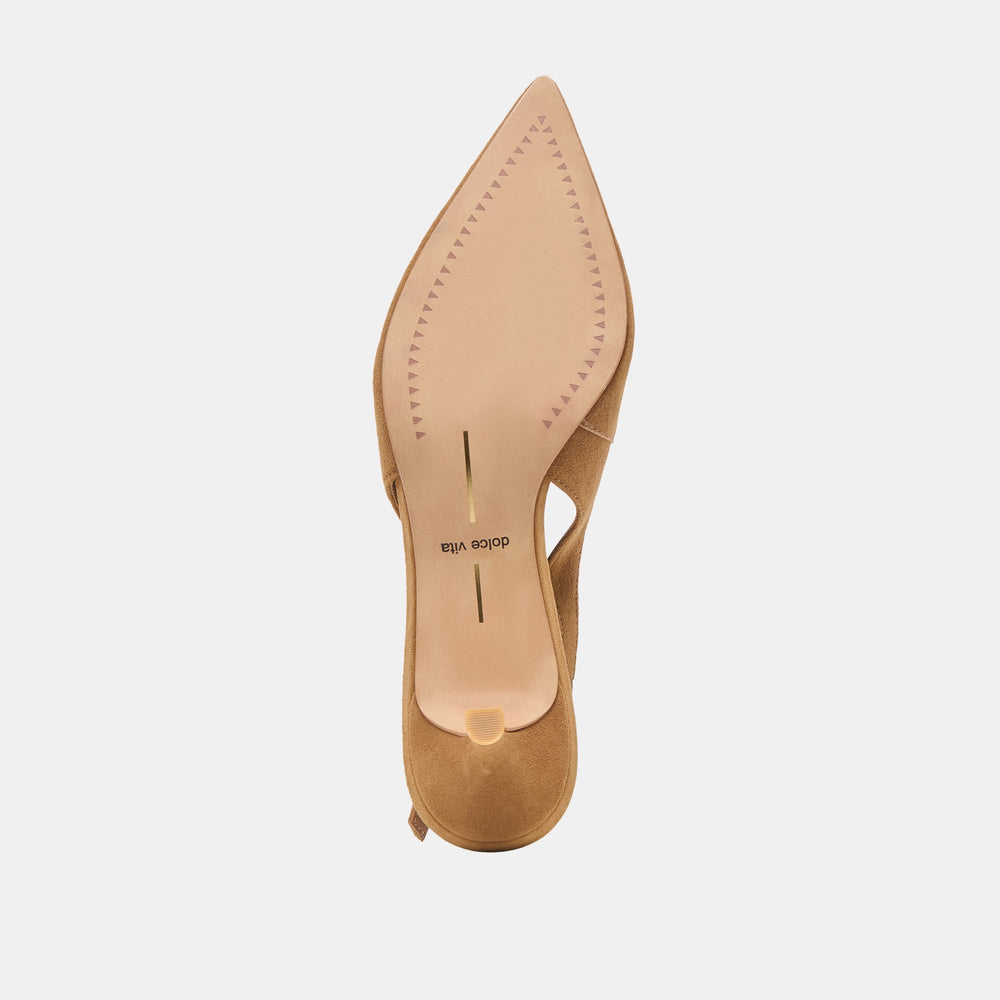 Dolce Vita SHOES | Alenna Lt Brown Suede Heels