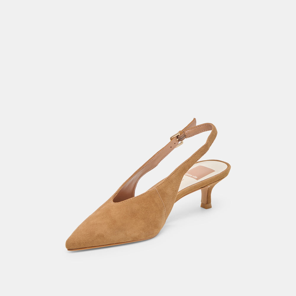 Dolce Vita SHOES | Alenna Lt Brown Suede Heels